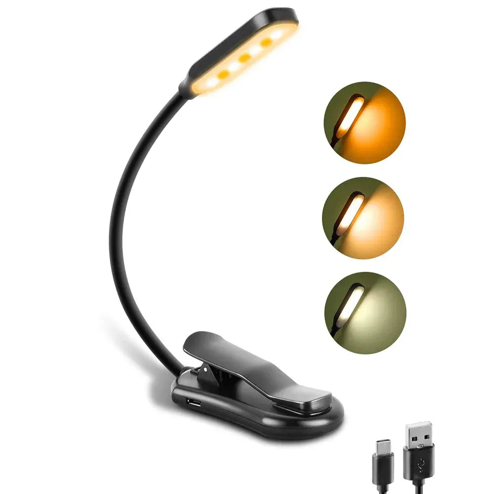Lampe de Lecture Design Flexible Clip
