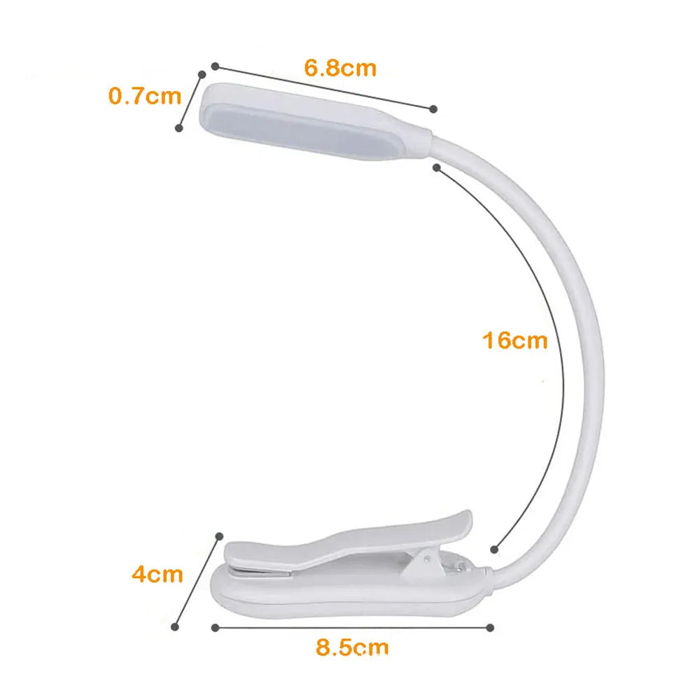 Lampe de Lecture Design Flexible Clip
