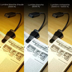 Lampe de Lecture Design Flexible Clip