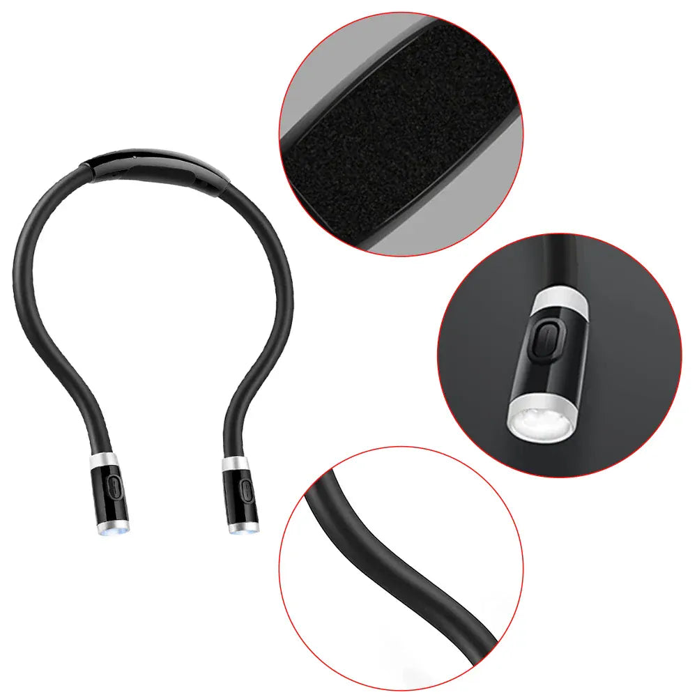 Lampe de Lecture Flexible Tour de Cou