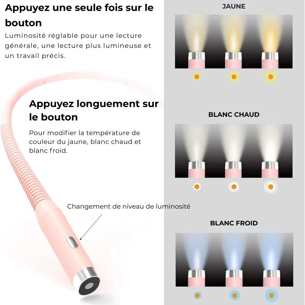 Lampe de Lecture Rose