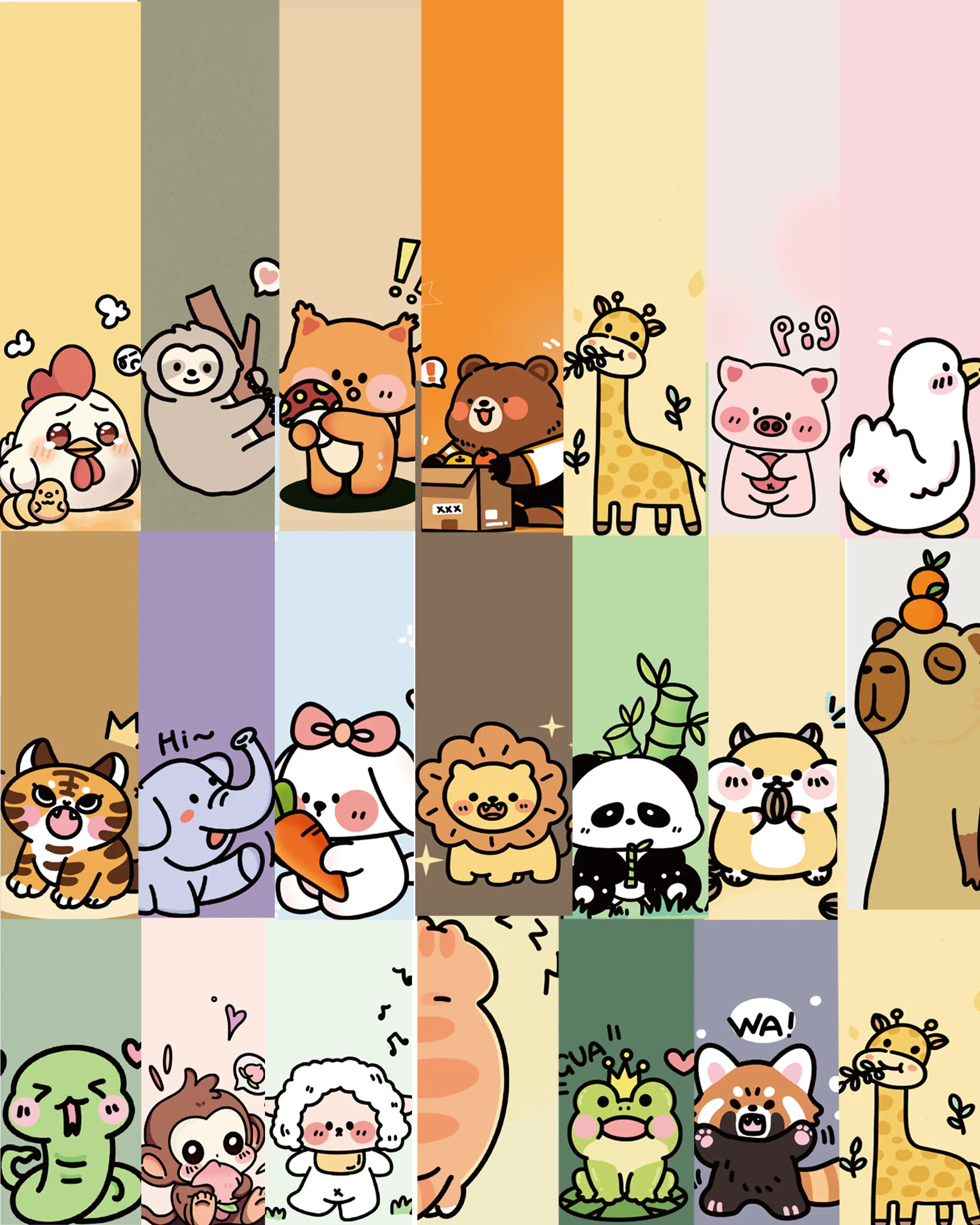 Marque Page Animaux Kawaii