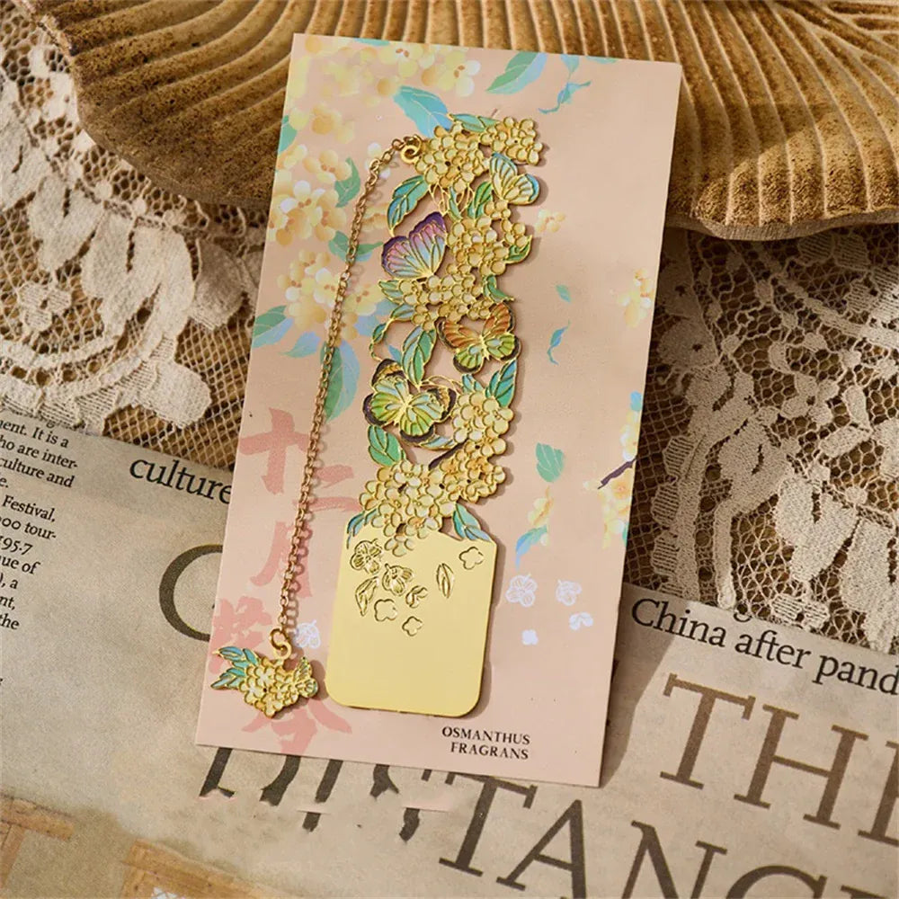 Marque Page Fleur Chinoise