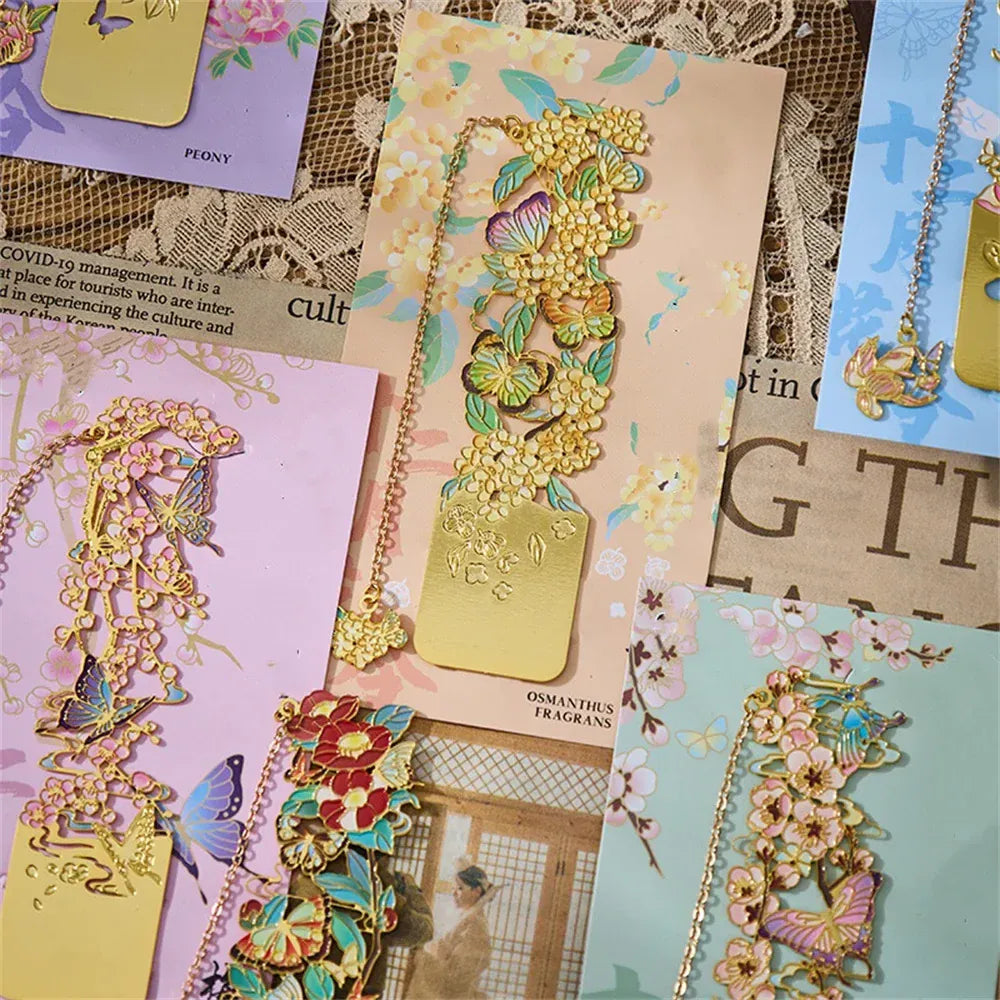 Marque Page Fleur Chinoise