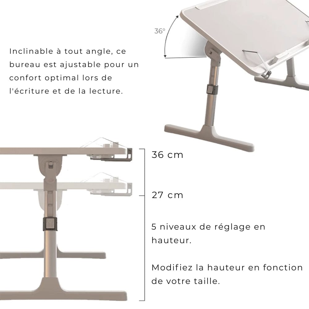 Porte Livre de Lit Ajustable