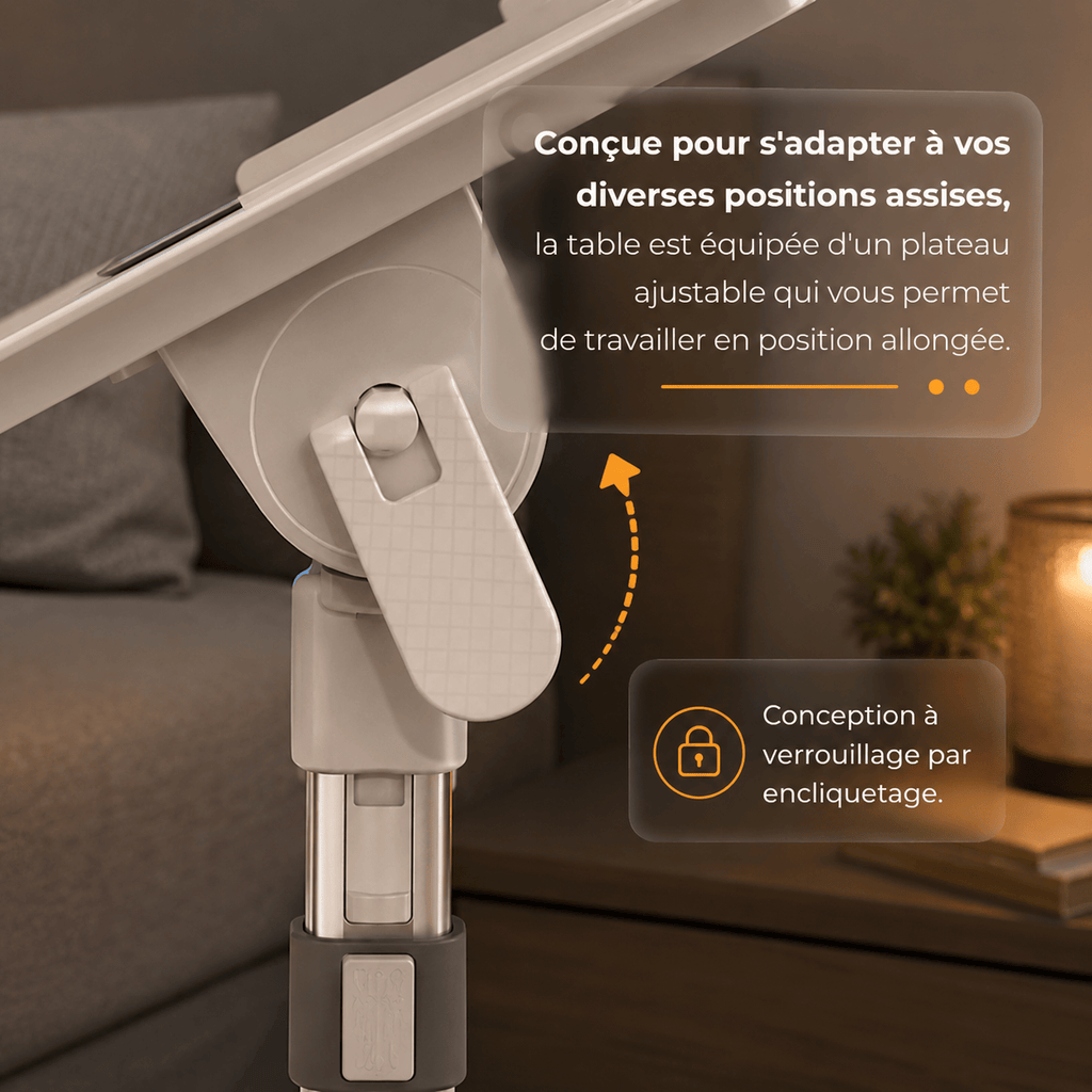 Porte Livre de Lit Ajustable