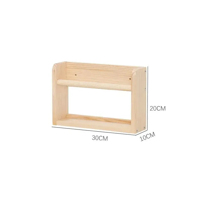 Porte Livre Mural Étagère en Bois