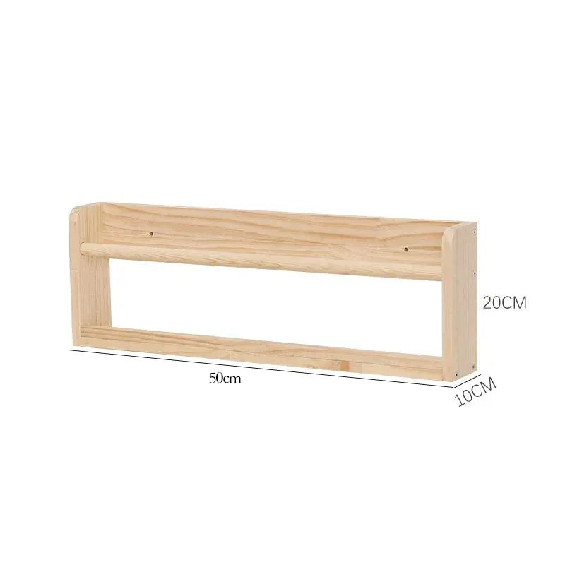 Porte Livre Mural Étagère en Bois