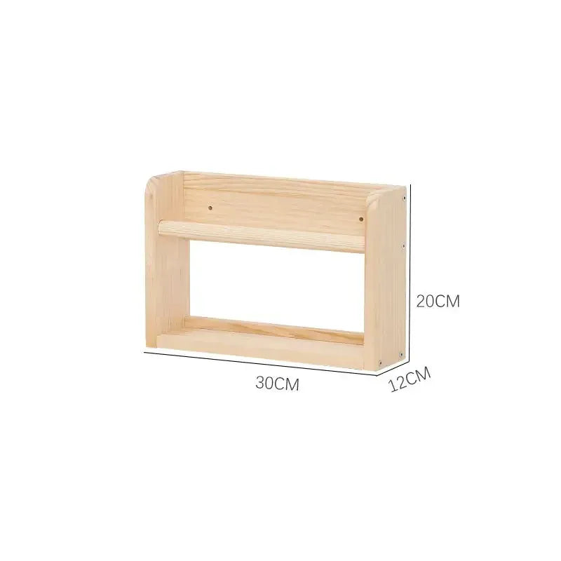 Porte Livre Mural Étagère en Bois