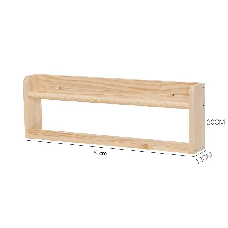 Porte Livre Mural Étagère en Bois