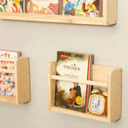 Porte Livre Mural Étagère en Bois