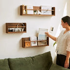 Porte Livre Mural Étagère en Bois