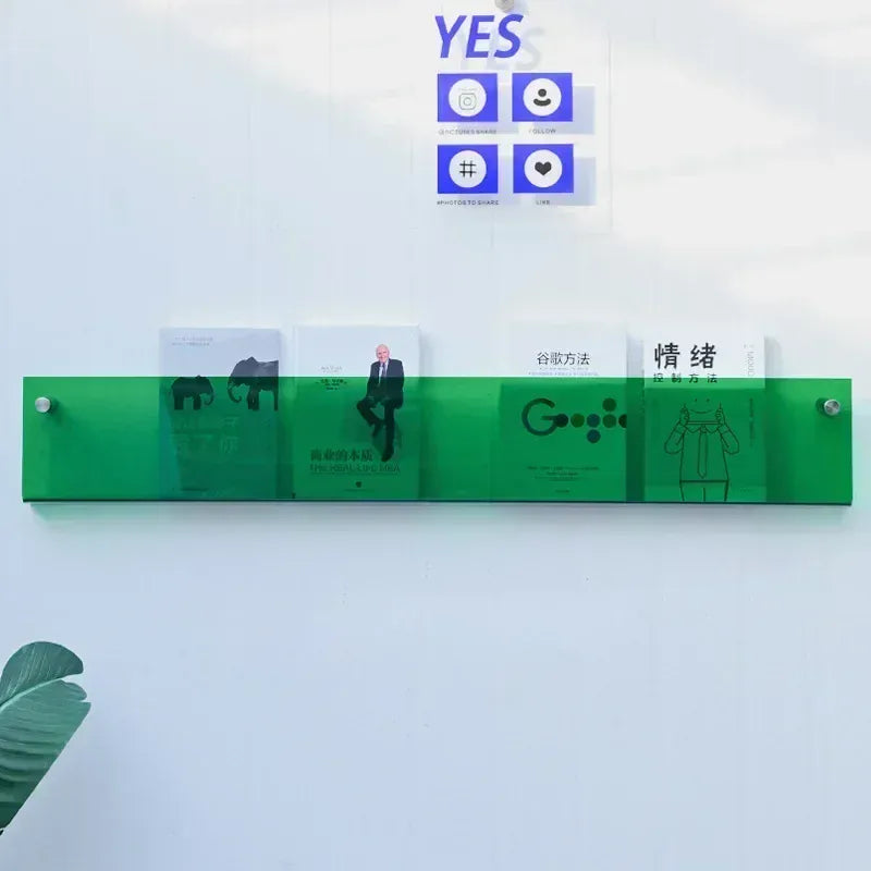 Porte Livre Mural Transparent