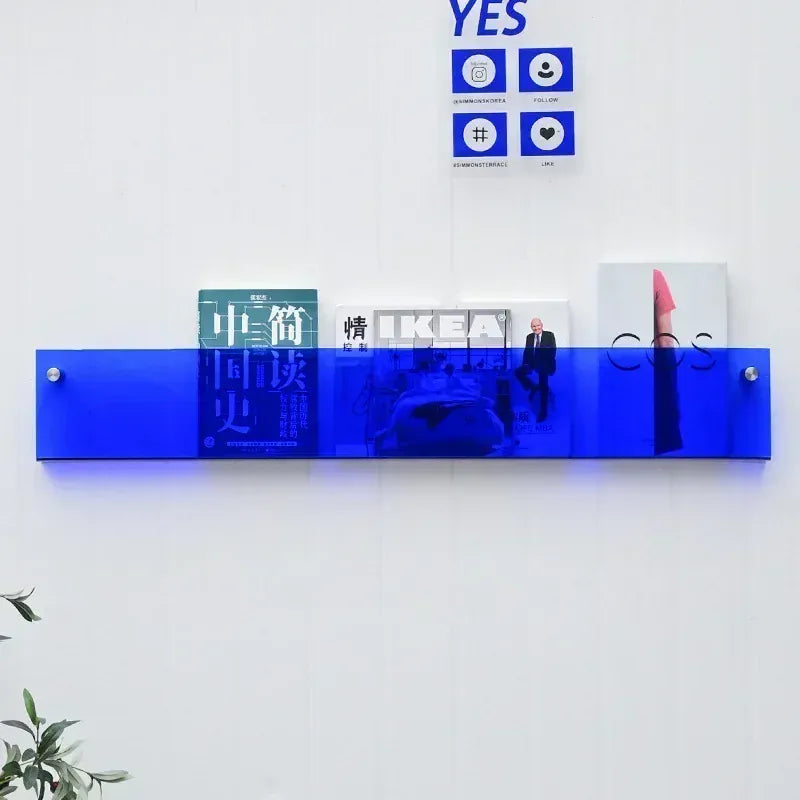 Porte Livre Mural Transparent