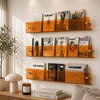 Porte Livre Mural Transparent
