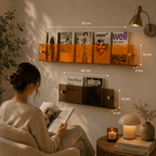 Porte Livre Mural Transparent