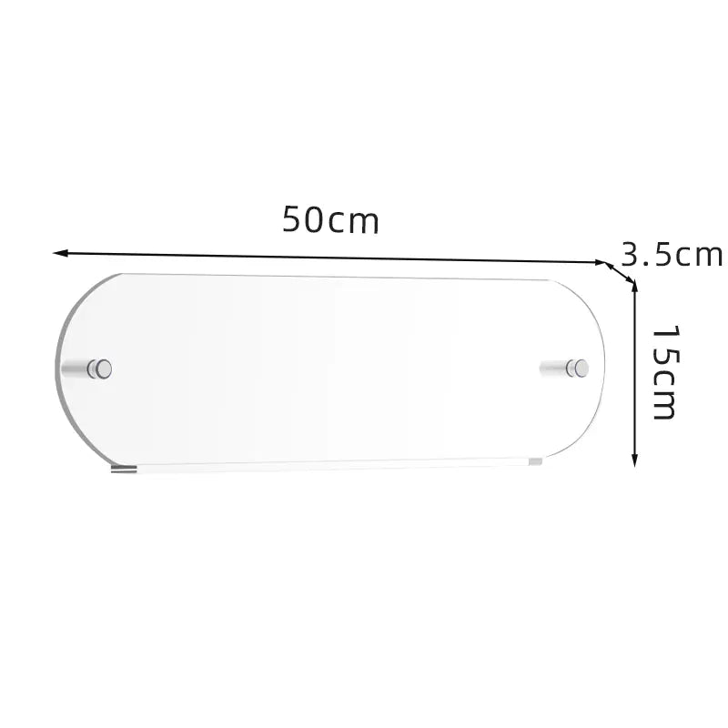 Porte Livre Mural Transparent Circulaire