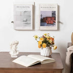 Porte Livre Mural Transparent Circulaire
