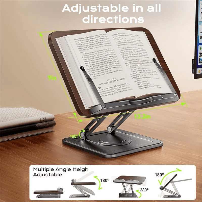 Porte Livre Réglable Rotatif et Inclinable