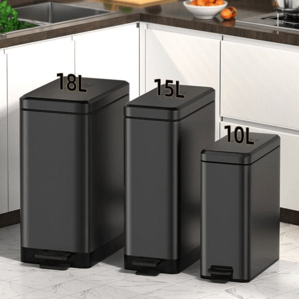 Poubelle Acier Pédale Design Slim