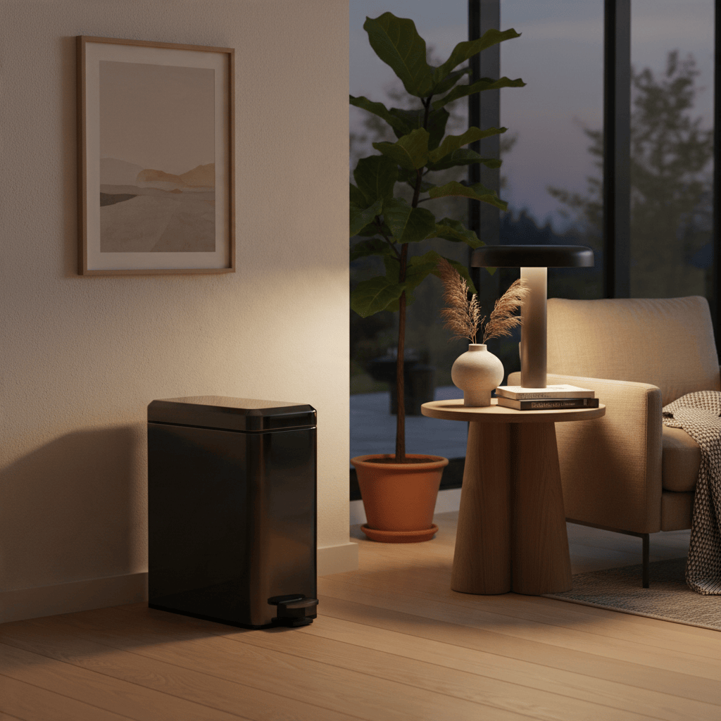 Poubelle Acier Pédale Design Slim