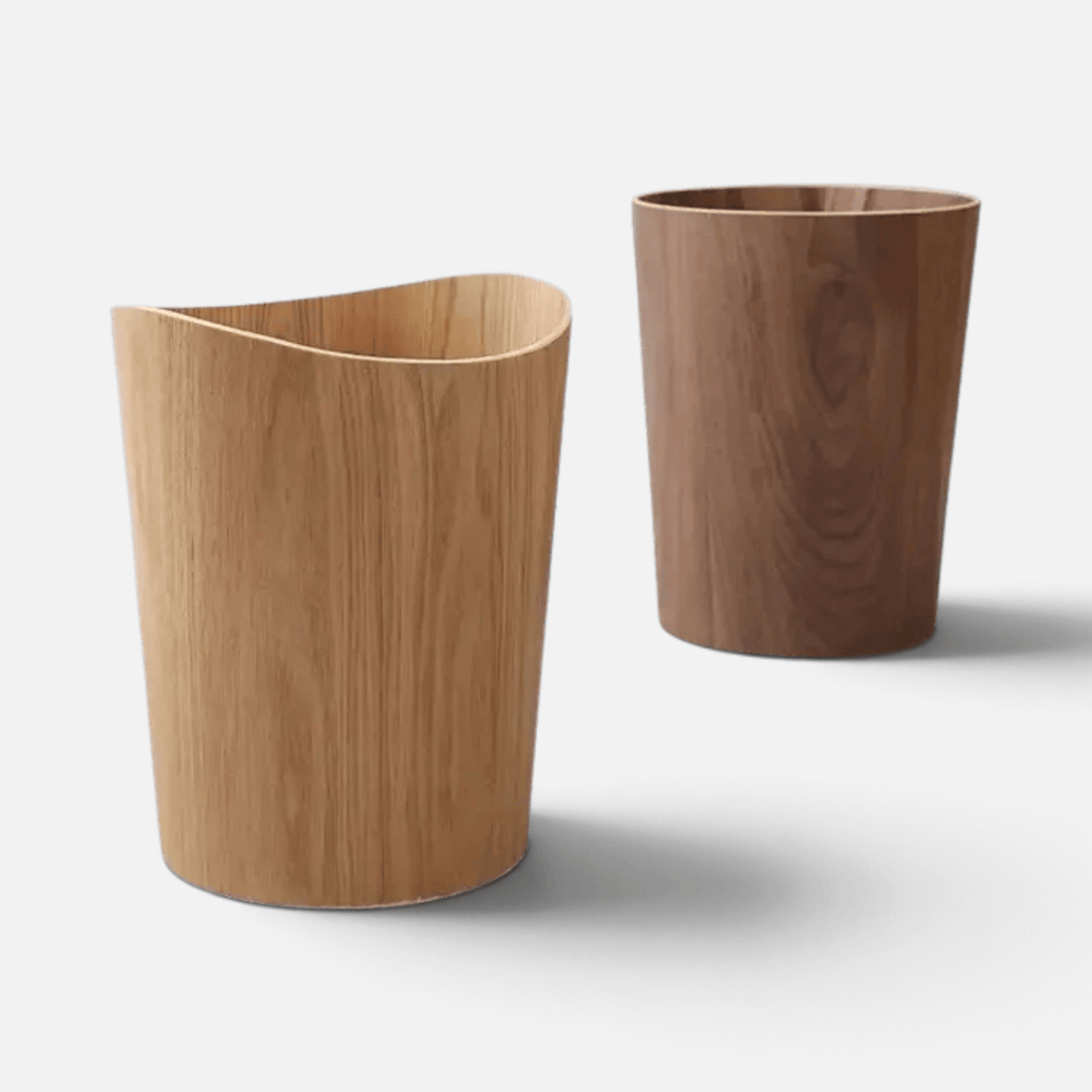 Poubelle Bois Naturel Design Minimaliste