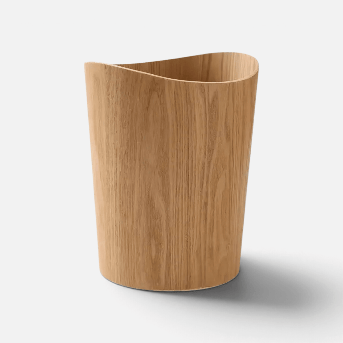 Poubelle Bois Naturel Design Minimaliste