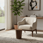 Poubelle Bois Ronde Design Épuré