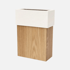 Poubelle Bois Slim Design Contemporain