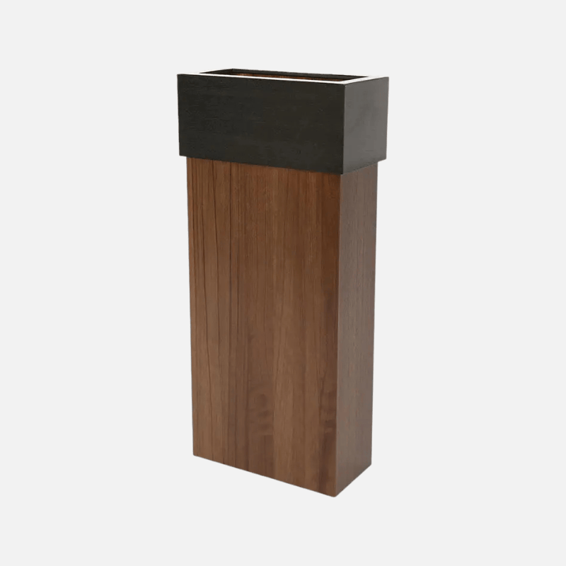 Poubelle Bois Slim Design Contemporain