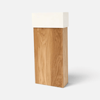 Poubelle Bois Slim Design Contemporain