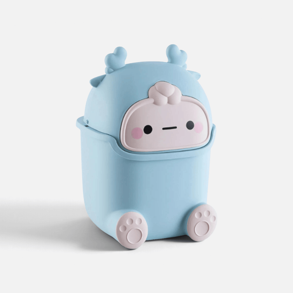 Poubelle Bureau Visage Dino Mignon
