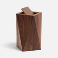 Poubelle Design Bois Forme Diamant