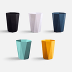 Poubelle Design Origami Colorée