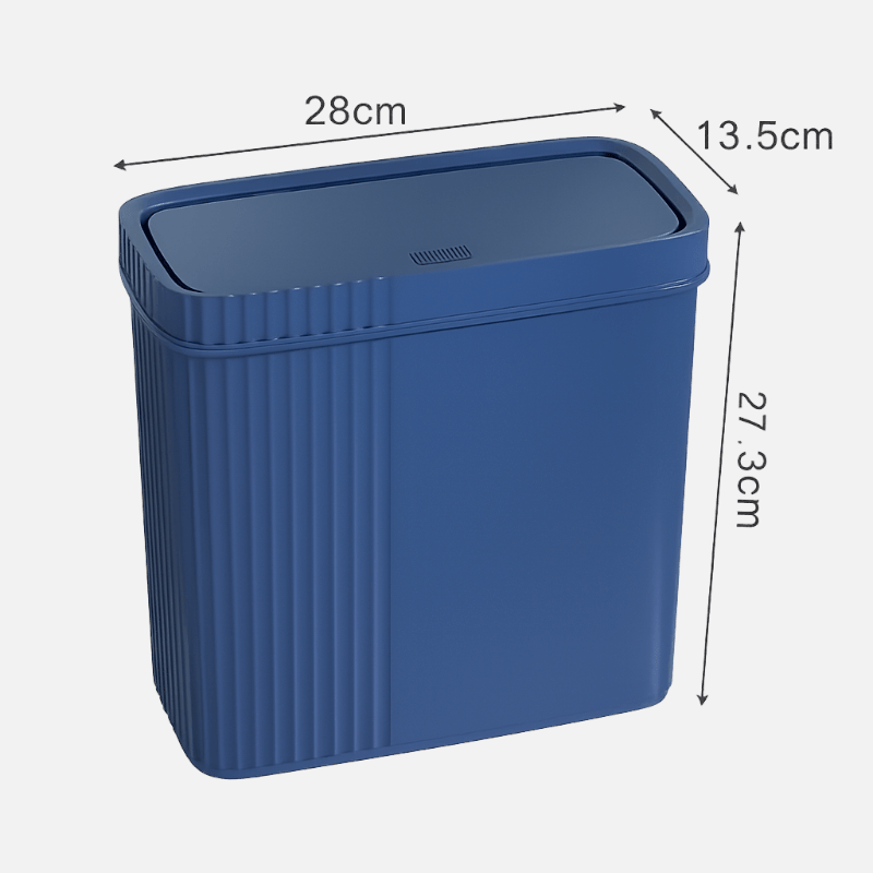 Poubelle Rectangulaire Anti-Odeur Couvercle Clapet