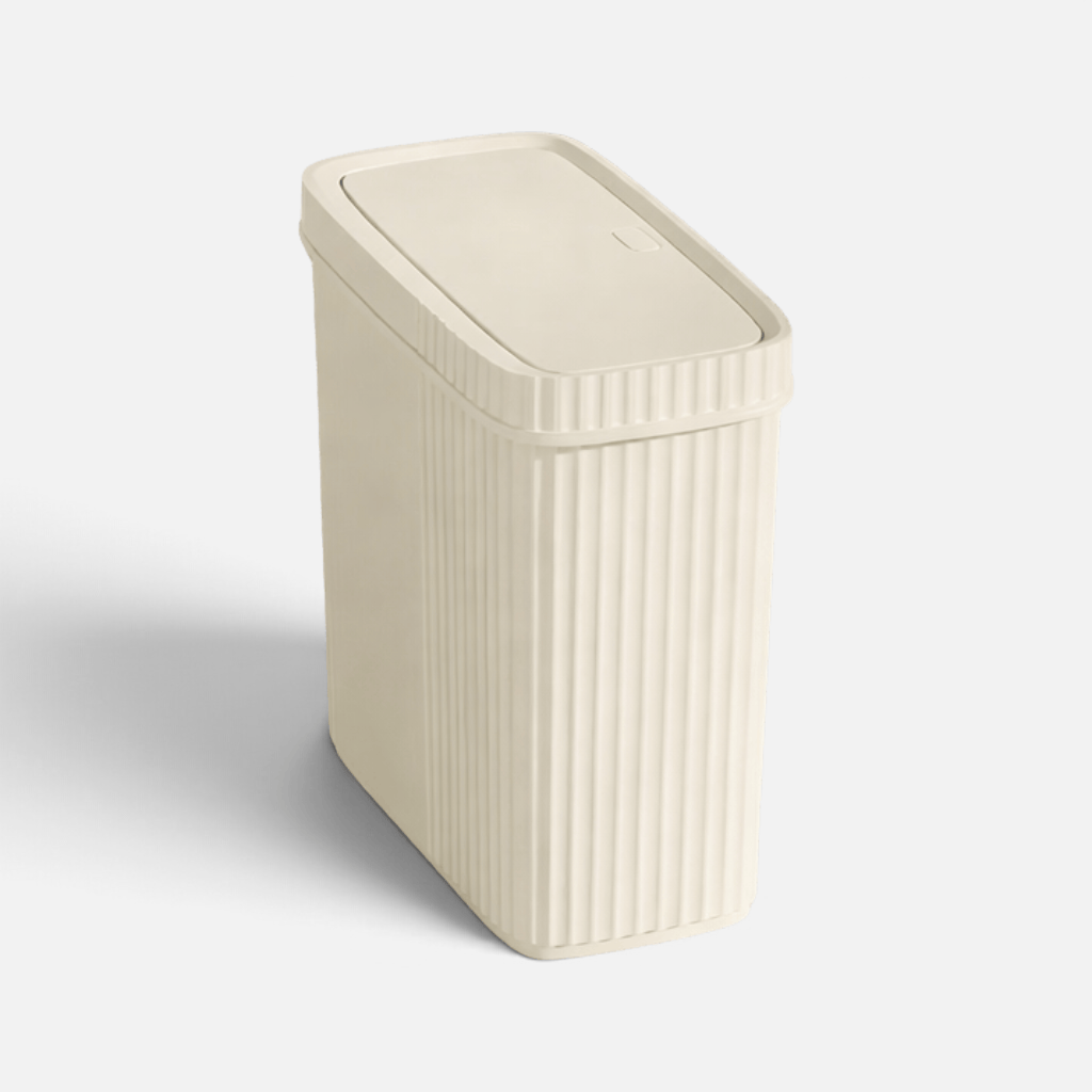 Poubelle Rectangulaire Anti-Odeur Couvercle Clapet