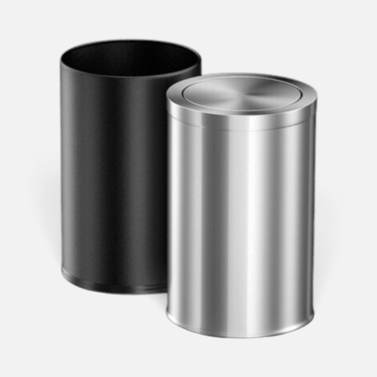 Poubelle Style Minimaliste Couvercle Rotatif