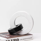 Serre Livre Anneaux Noir & Blanc
