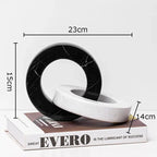 Serre Livre Anneaux Noir & Blanc