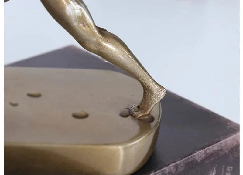 Serre Livre Bronze Doré