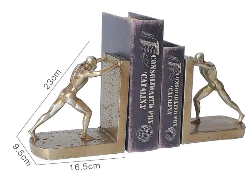 Serre Livre Bronze Doré