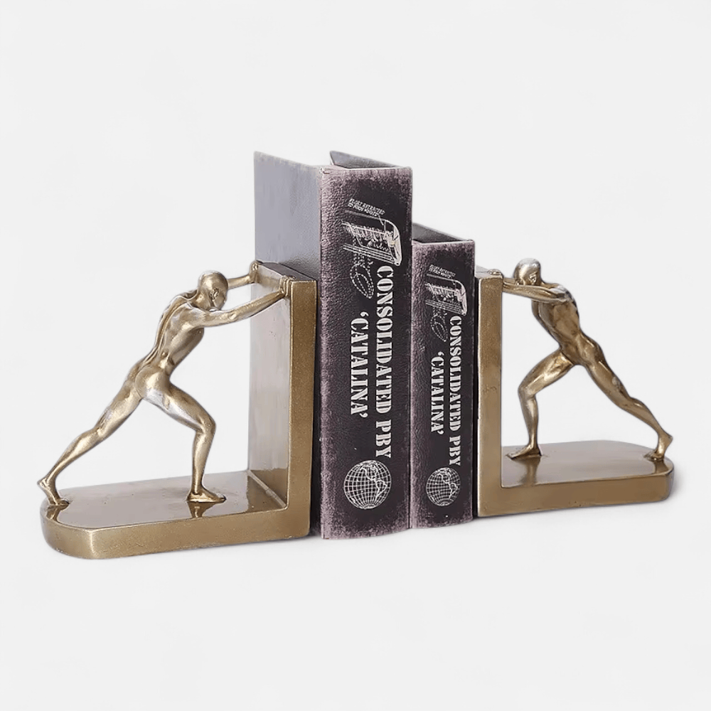 Serre Livre Bronze Doré