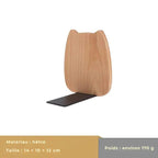 Serre Livre Chat Bois