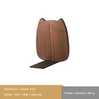 Serre Livre Chat Bois