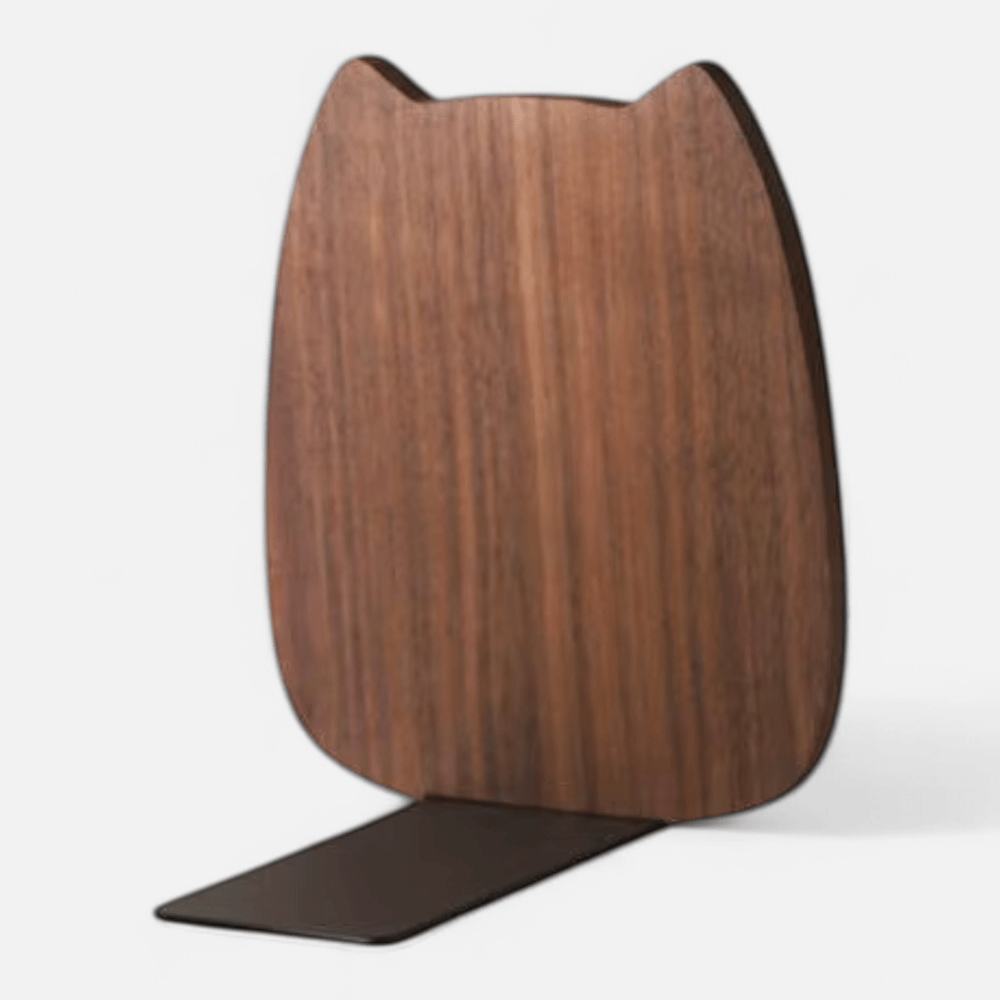 Serre Livre Chat Bois