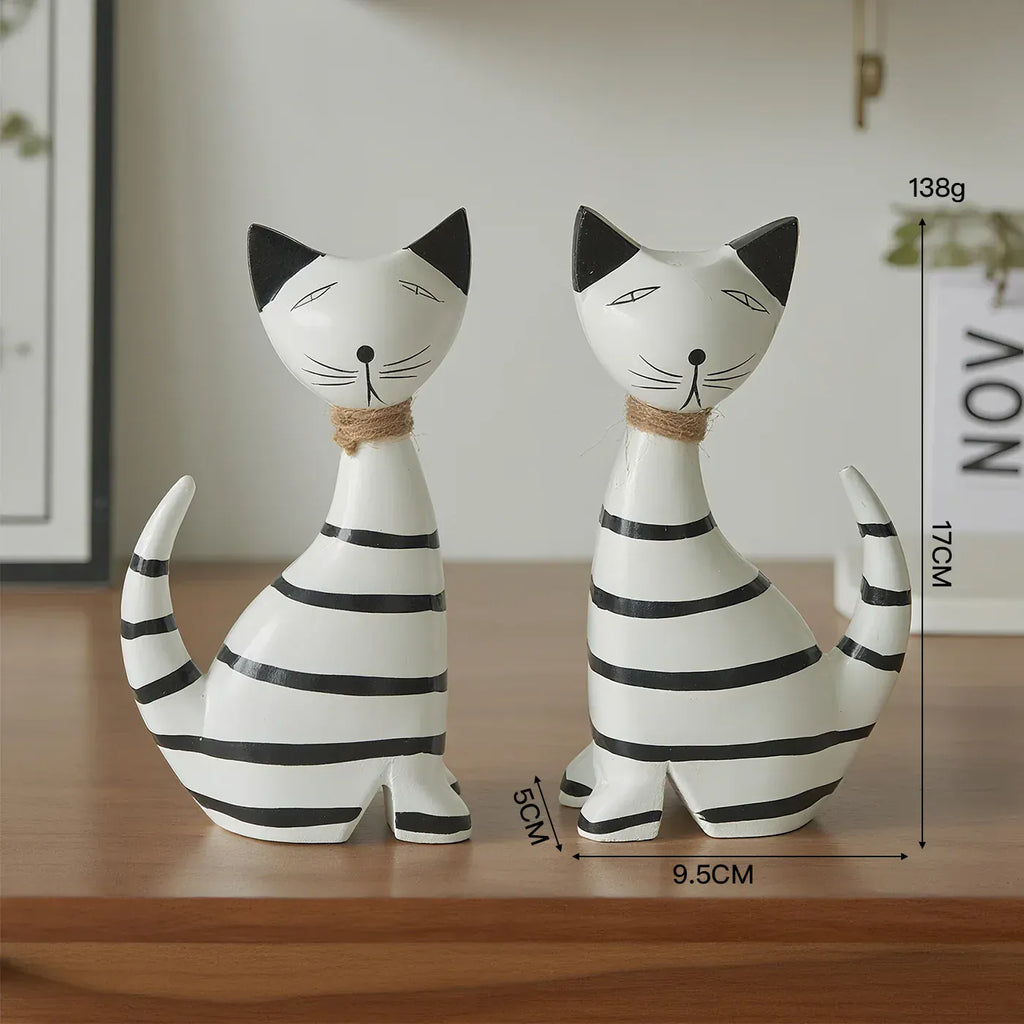 Serre Livre Chat Noir et Blanc