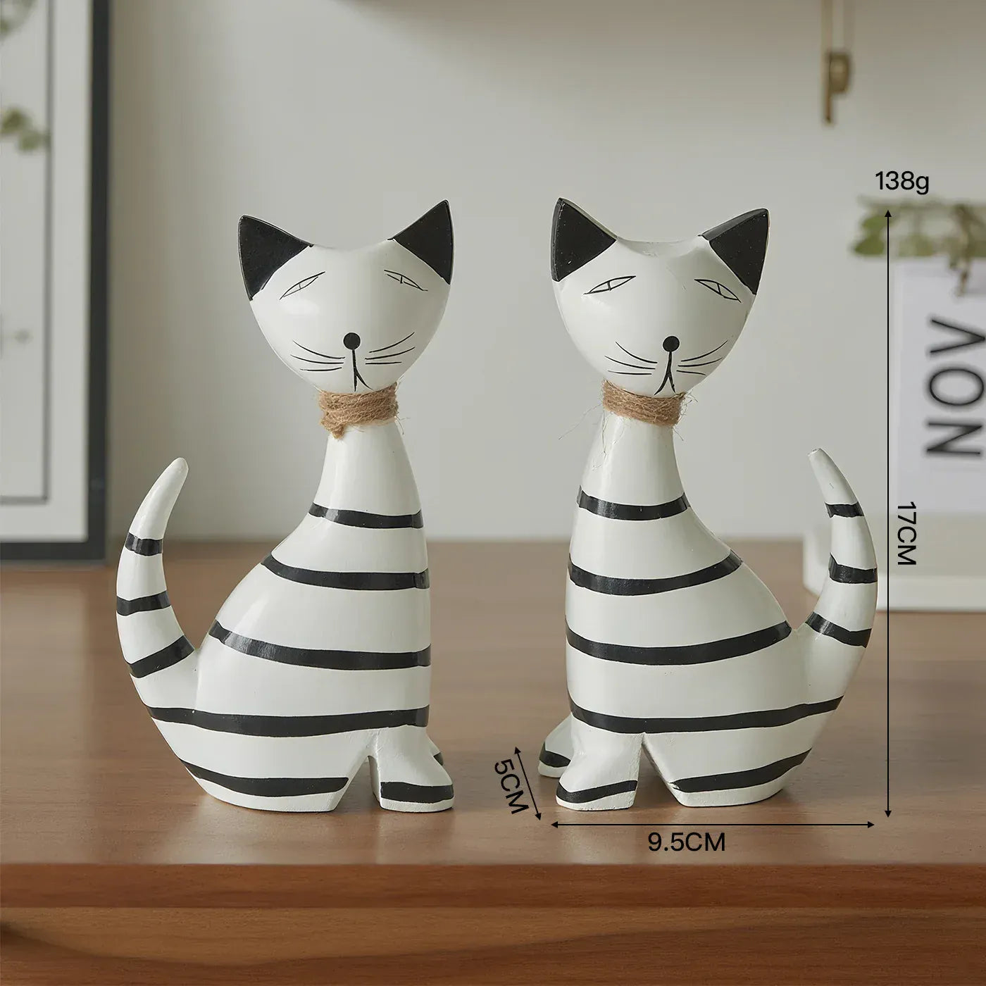 Serre Livre Chat Noir et Blanc