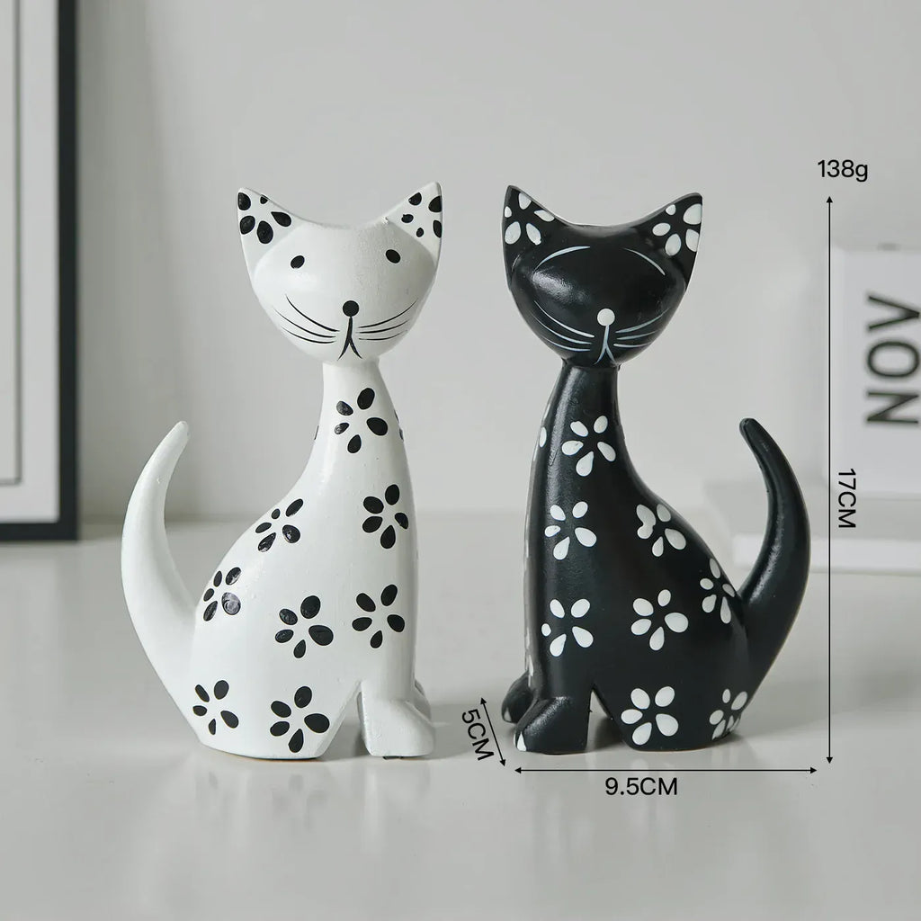 Serre Livre Chat Noir et Blanc