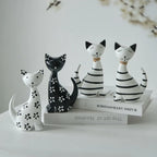 Serre Livre Chat Noir et Blanc