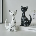 Serre Livre Chat Noir et Blanc